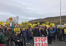 擔心英國脫歐 北愛邊界逾千人抗議