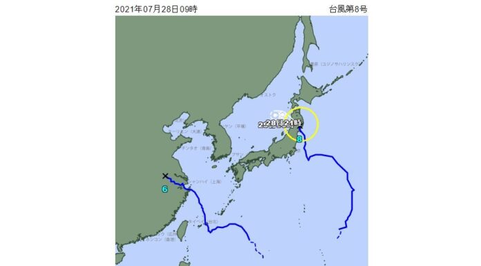 尼伯特登陸日本北部 東京奧運足球賽如期舉行