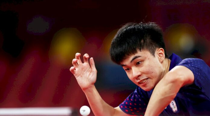 林昀儒桌球男單出賽 首戰旗開得勝晉級16強