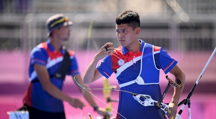 男子射箭個人賽上演「台灣內戰」 湯智鈞勝出晉級16強