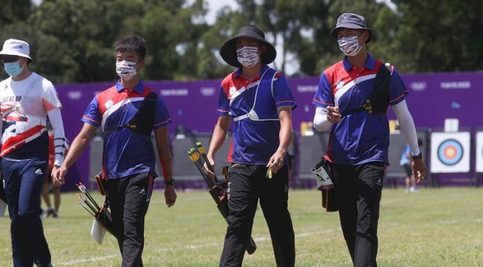 男子射箭團體險勝澳洲 挺進八強將遭遇中國
