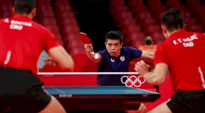 台灣桌球男團拍下克羅埃西亞 順利挺進8強