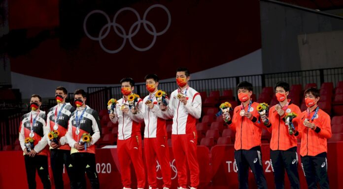 東奧桌球男團決賽 中國擊敗德國蟬聯金牌