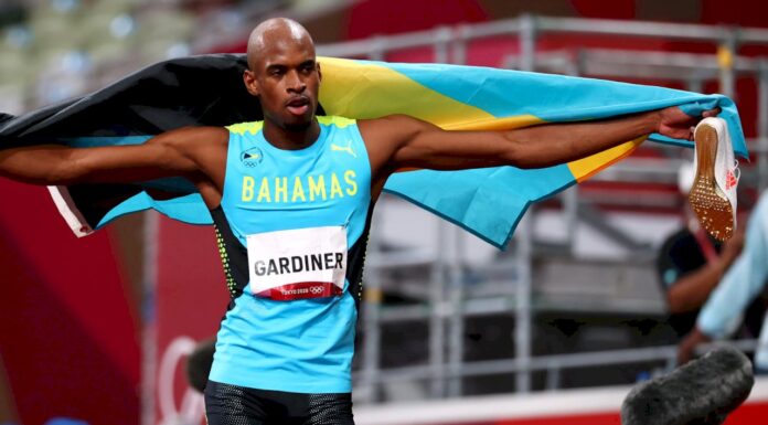 東奧男子400公尺決賽 巴哈馬選手賈迪納奪金