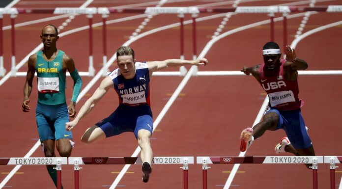 東奧男子400公尺跨欄 挪威沃霍爾刷新紀錄奪金