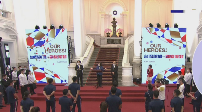 凱旋派對迎東奧台灣英雄 總統:黃金計畫持續 政府支持只增不減